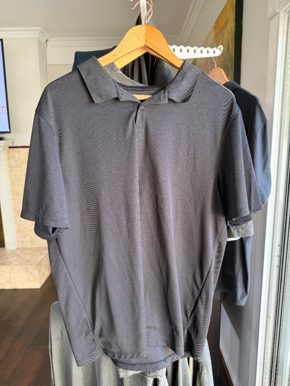 ZELLA BLACK MEN'S POLO (SIZE XL)